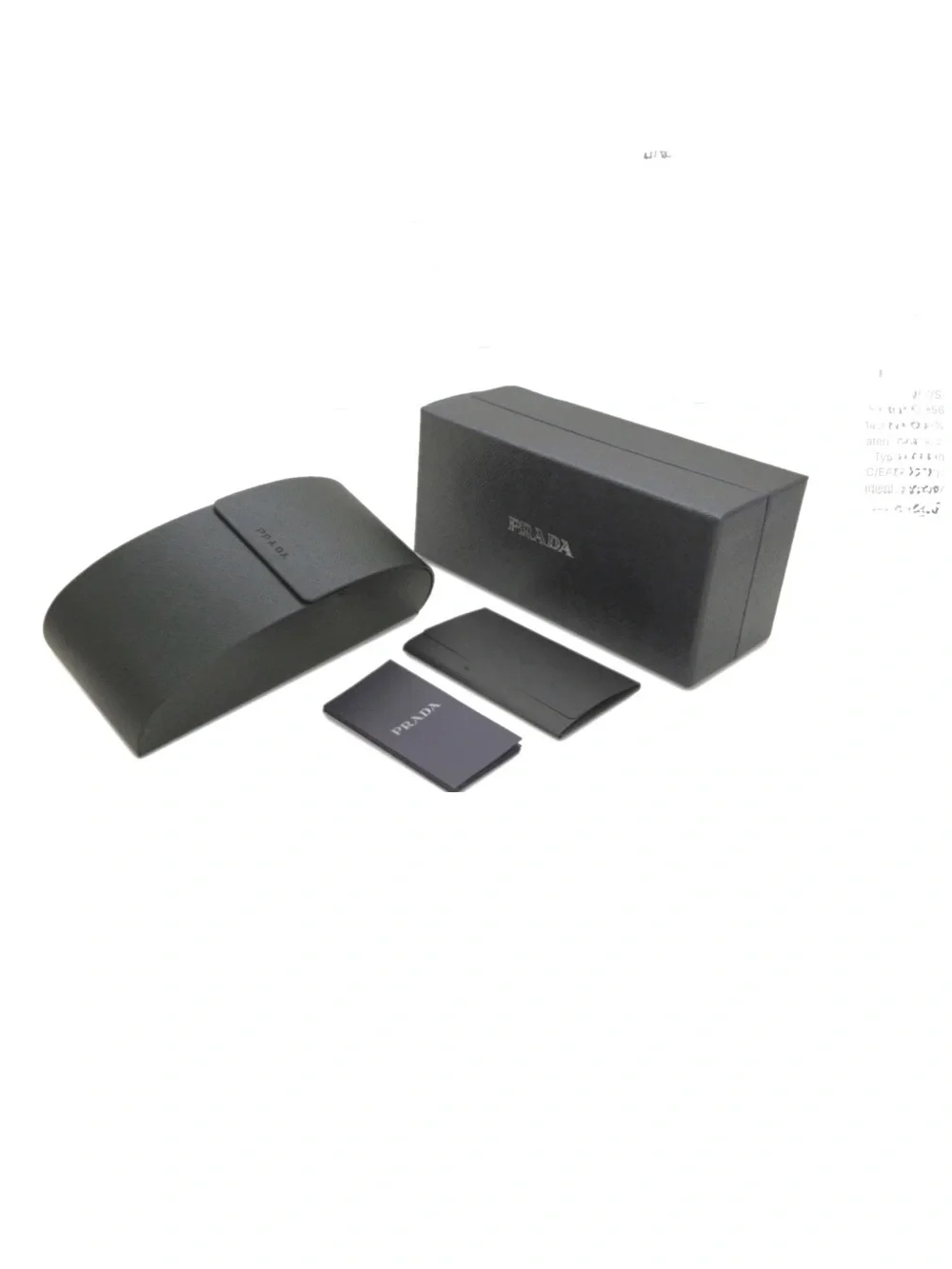 NEW Prada Black PR23YS SPR 23Y 1AB-5S0 Grey Lens Womens Square 51 Authentic $560 - Picture 6 of 6